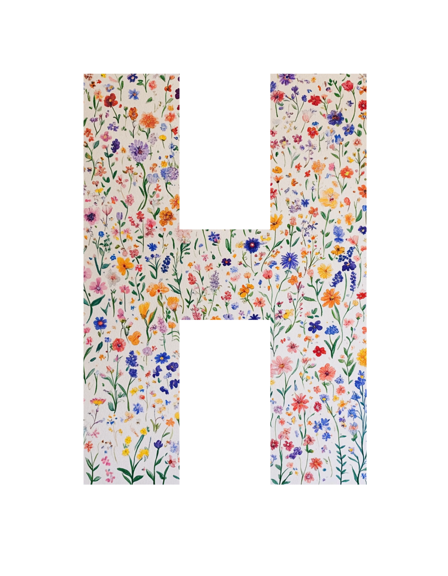 Wildflower Initial T-Shirt – Your Letter, Your Style