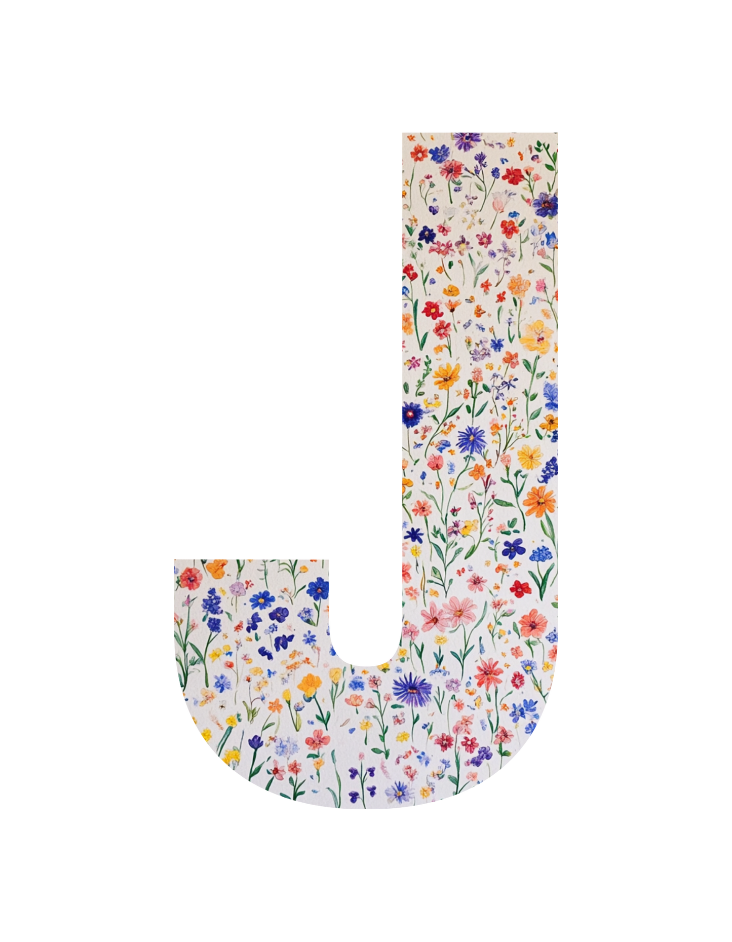 Wildflower Initial T-Shirt – Your Letter, Your Style