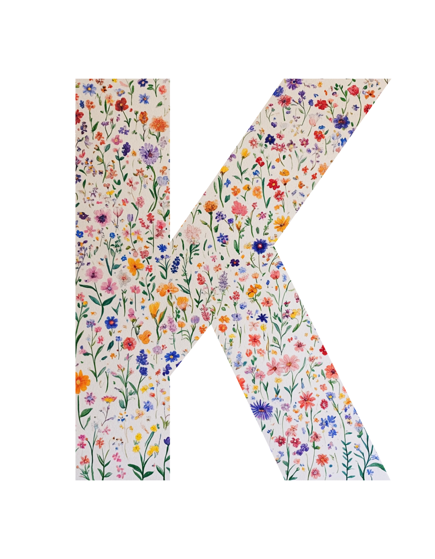Wildflower Initial T-Shirt – Your Letter, Your Style