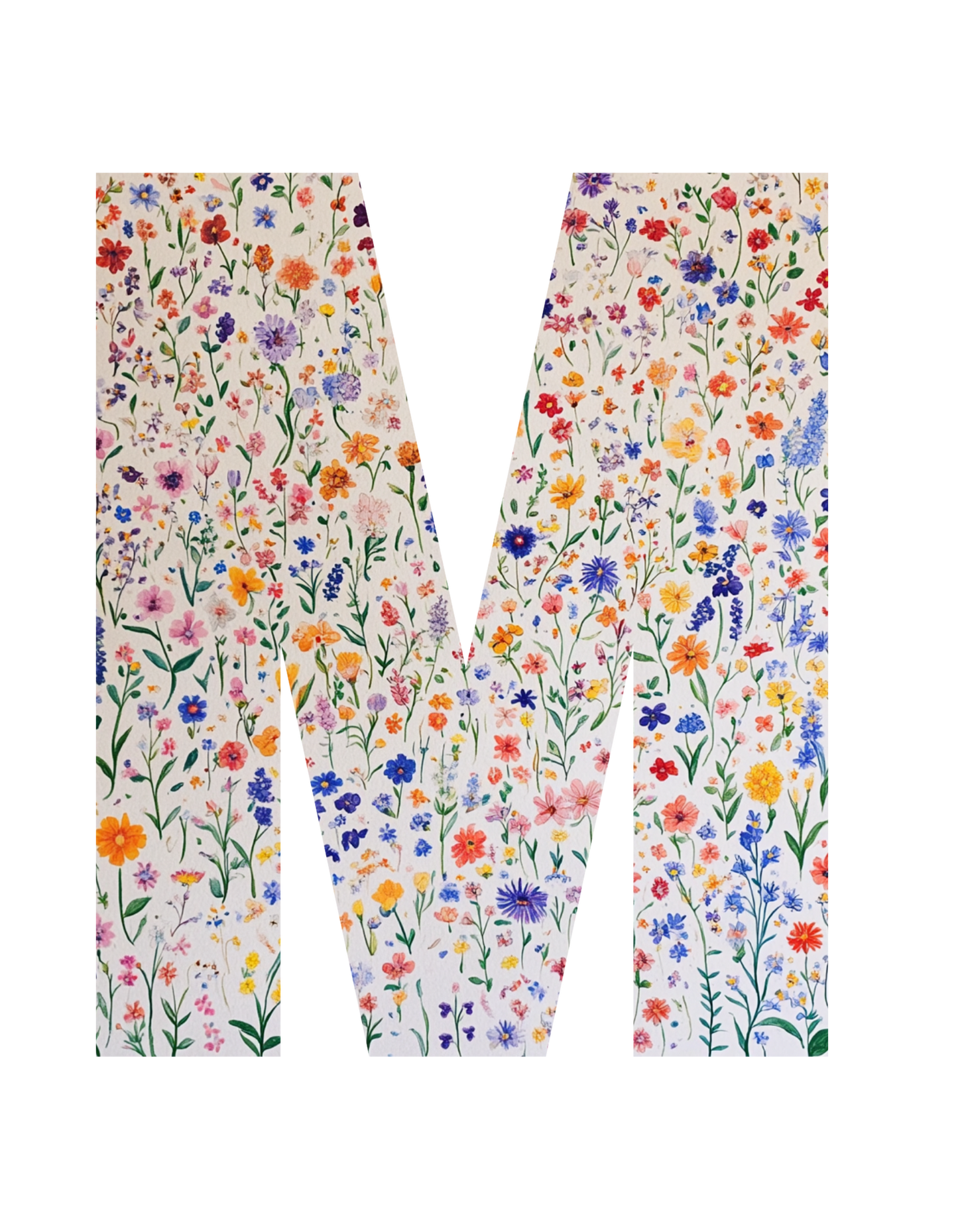 Wildflower Initial T-Shirt – Your Letter, Your Style
