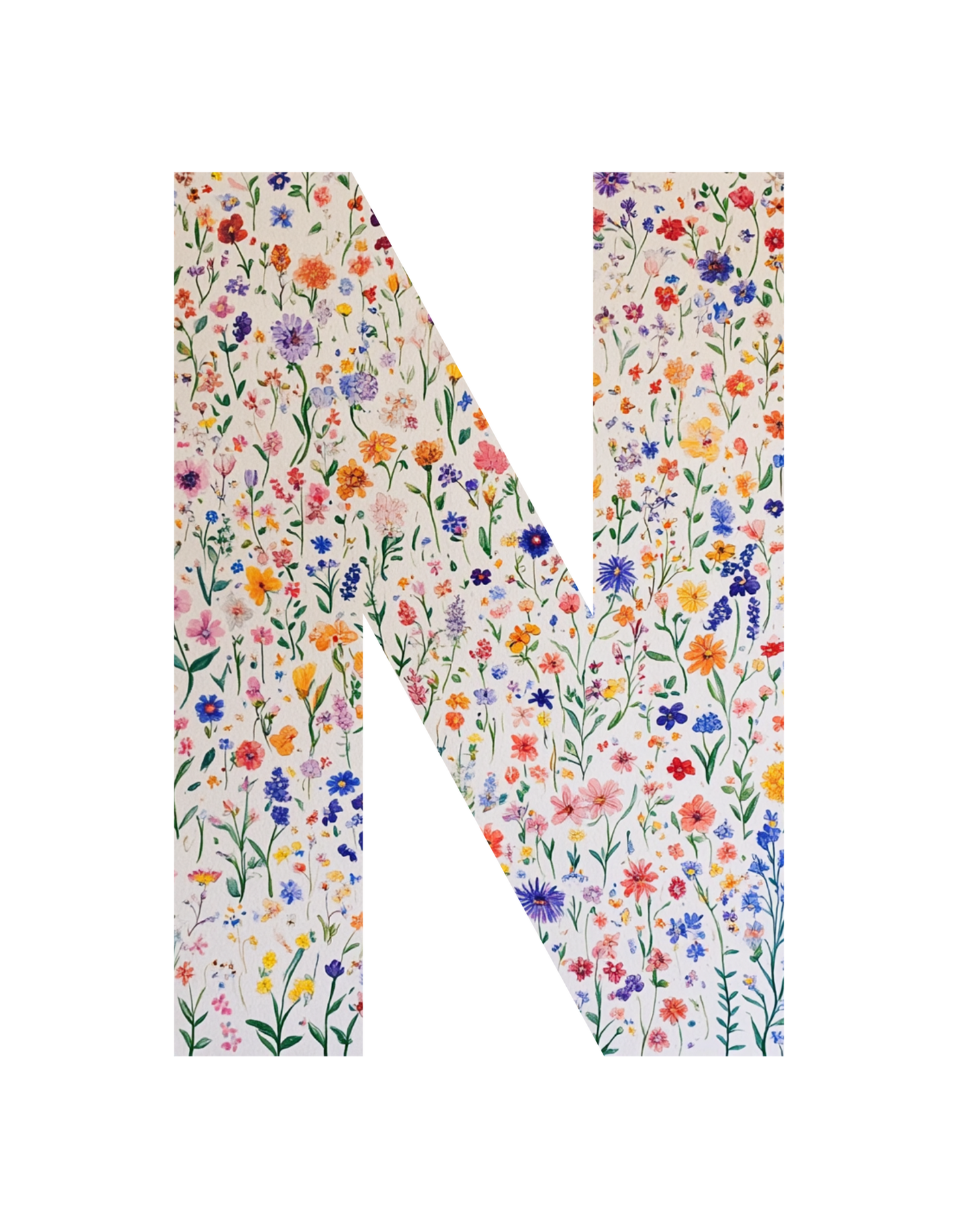 Wildflower Initial T-Shirt – Your Letter, Your Style