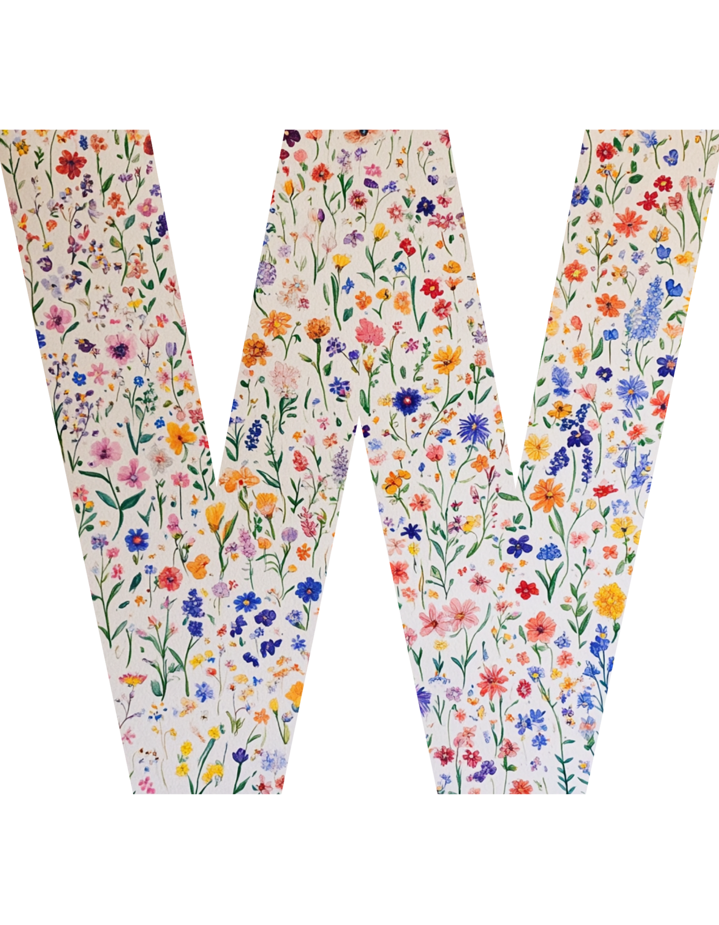 Wildflower Initial T-Shirt – Your Letter, Your Style