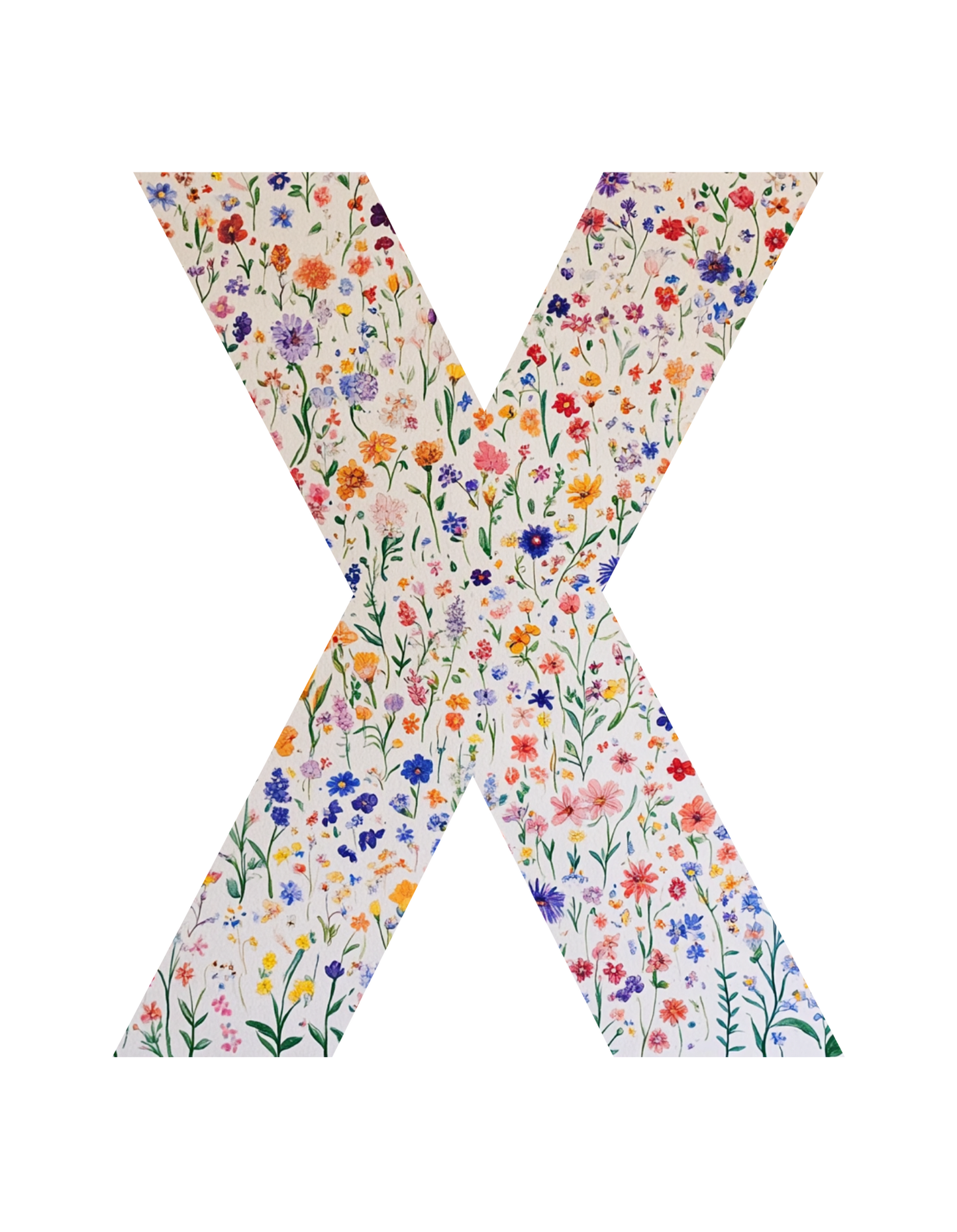 Wildflower Initial T-Shirt – Your Letter, Your Style