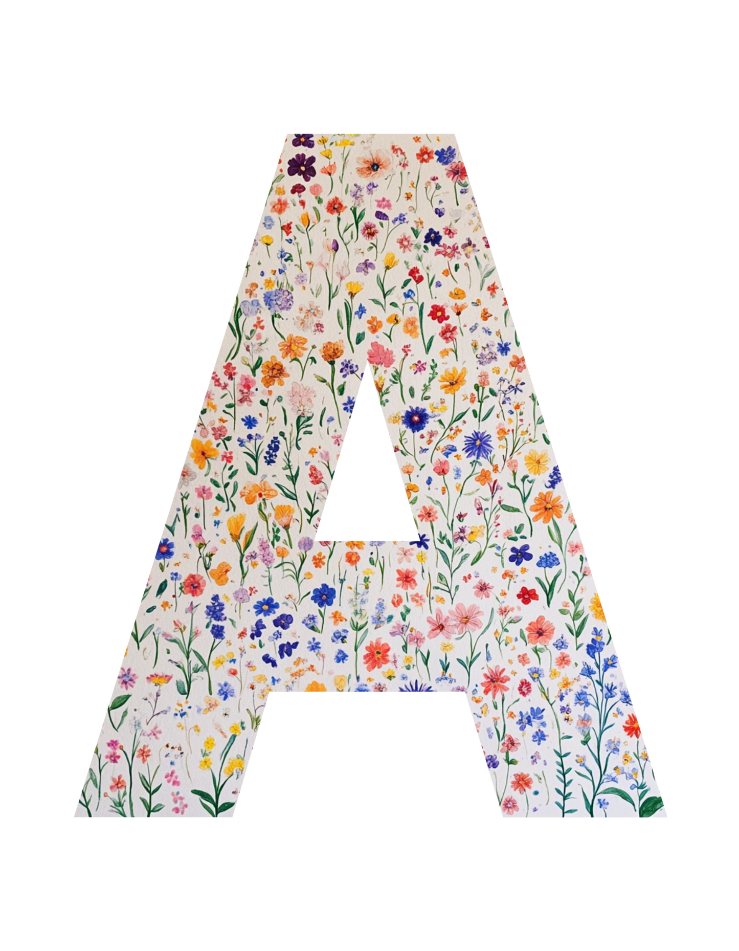 Wildflower Initial T-Shirt – Your Letter, Your Style