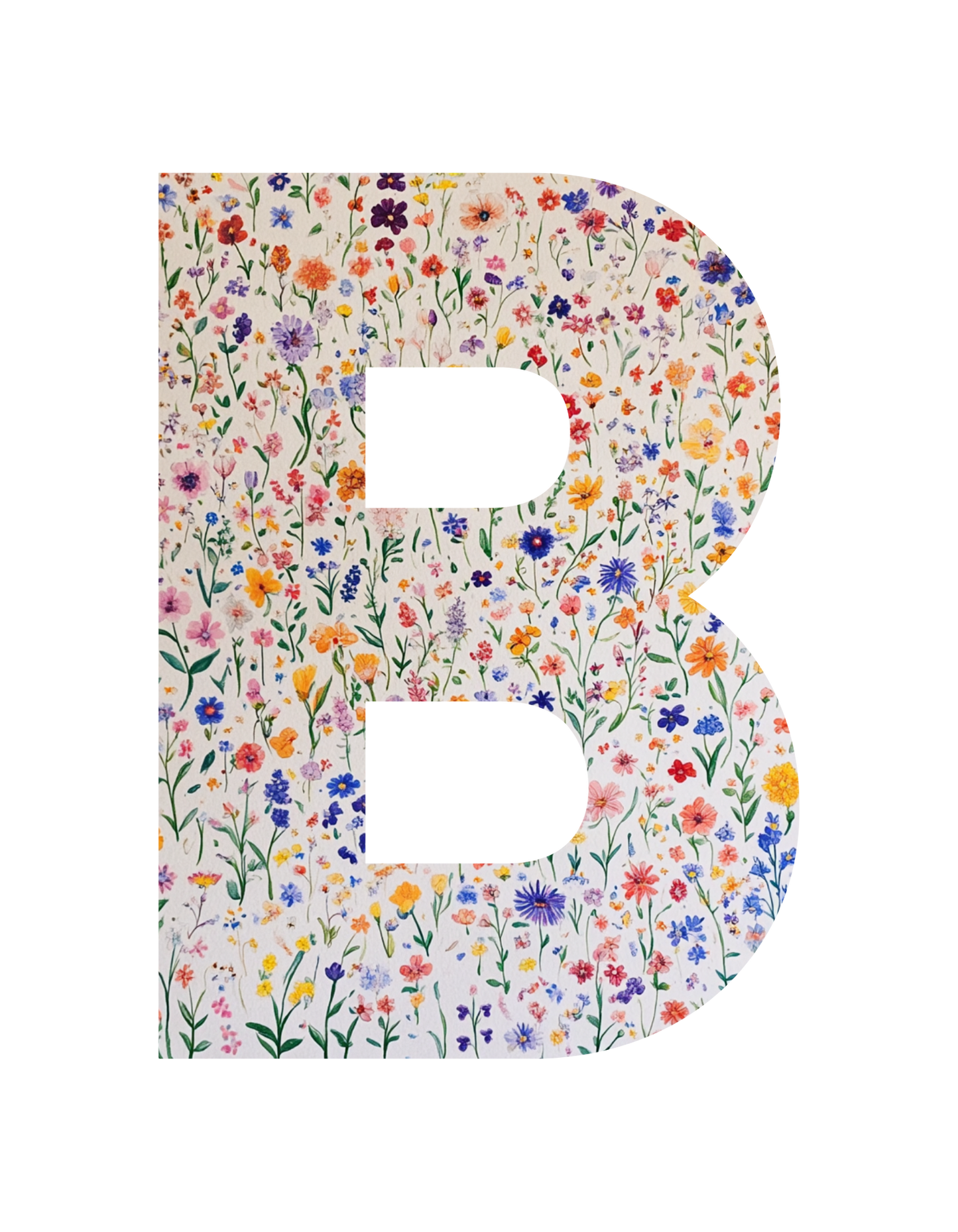 Wildflower Initial T-Shirt – Your Letter, Your Style