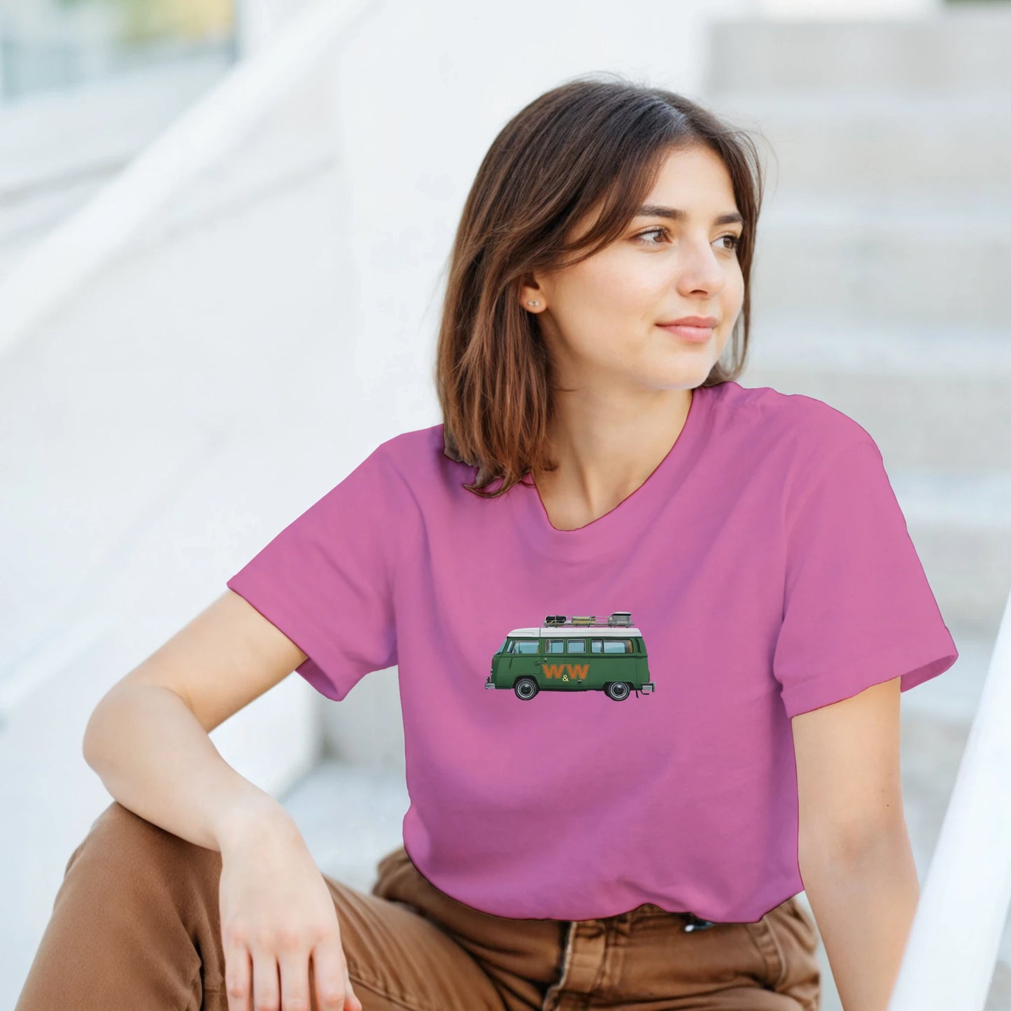 Unisex Couples Vintage Campervan hoodie, sweatshirt and t-shirt in blue, red, green, grey, black, brown, white, and beige – Serif & Co campervan couples clothing