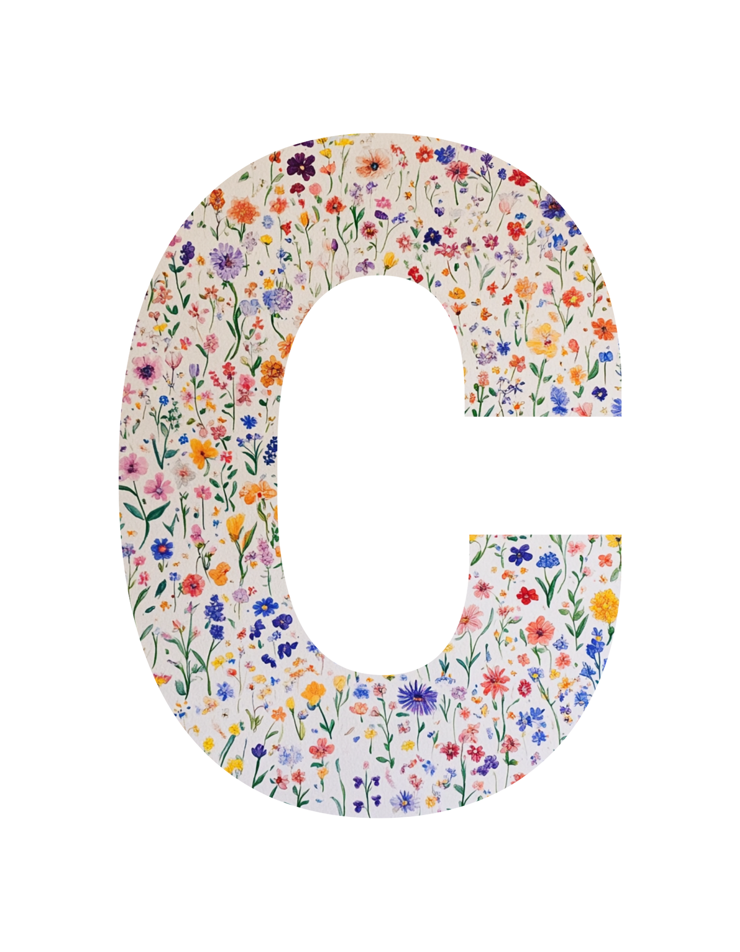 Wildflower Initial T-Shirt – Your Letter, Your Style