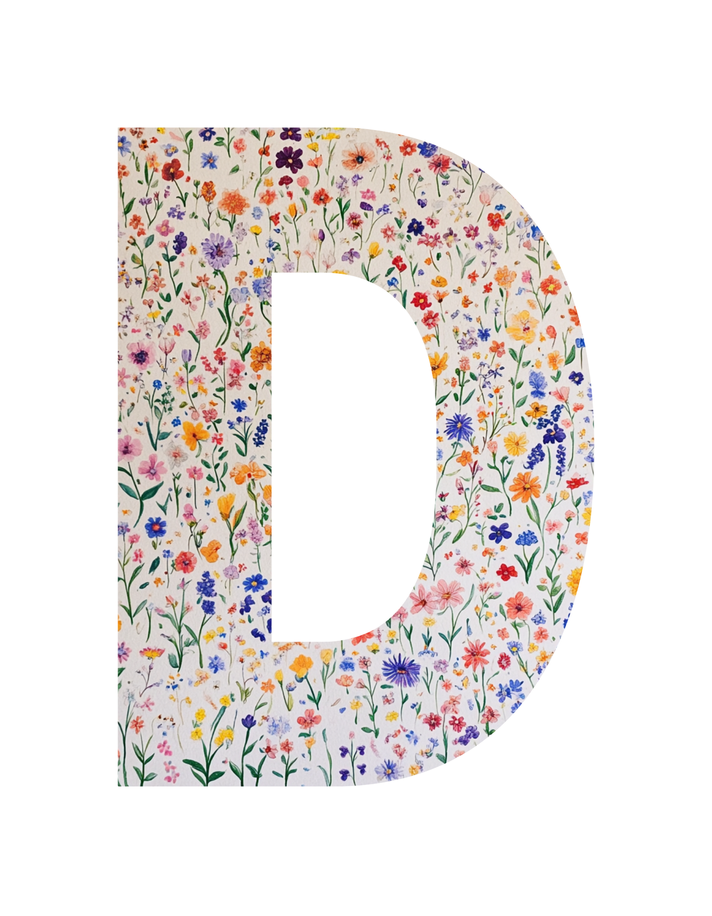 Wildflower Initial T-Shirt – Your Letter, Your Style