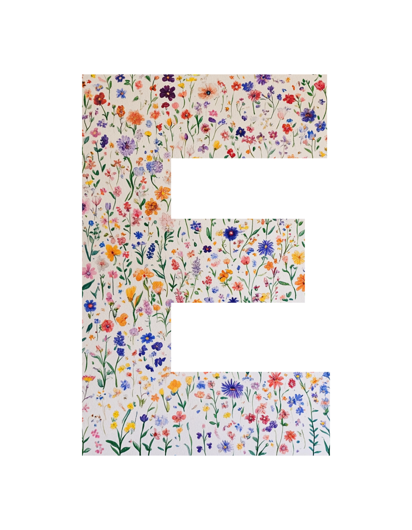 Wildflower Initial T-Shirt – Your Letter, Your Style