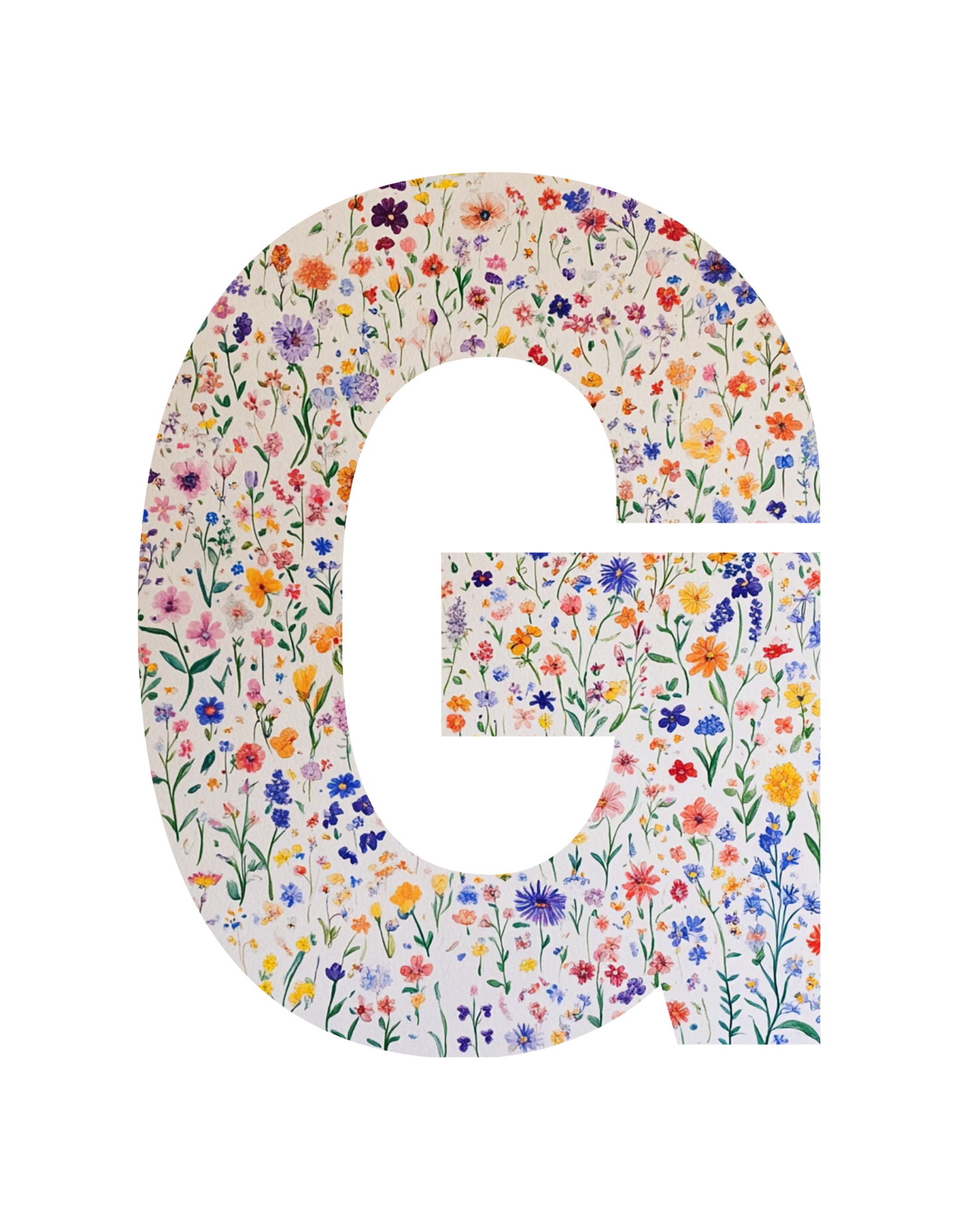 Wildflower Initial T-Shirt – Your Letter, Your Style