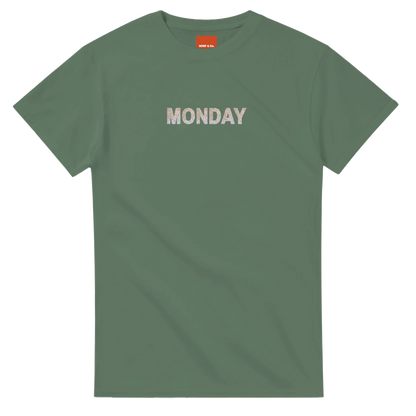 Unisex Wildflower Days of the Week hoodie, sweatshirt and t-shirt, Monday, Tuesday, Wednesday, Thursday, Friday, Saturday, Sundayin blue, red, green, grey, black, brown, white, and beige – Serif & Co wildflower clothing