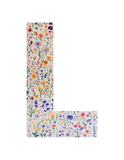 Unisex Wildflower Initials hoodie, personalised, personalise,, sweatshirt and t-shirt in blue, red, green, grey, black, brown, white, and beige – Serif & Co personalised wildflower clothing