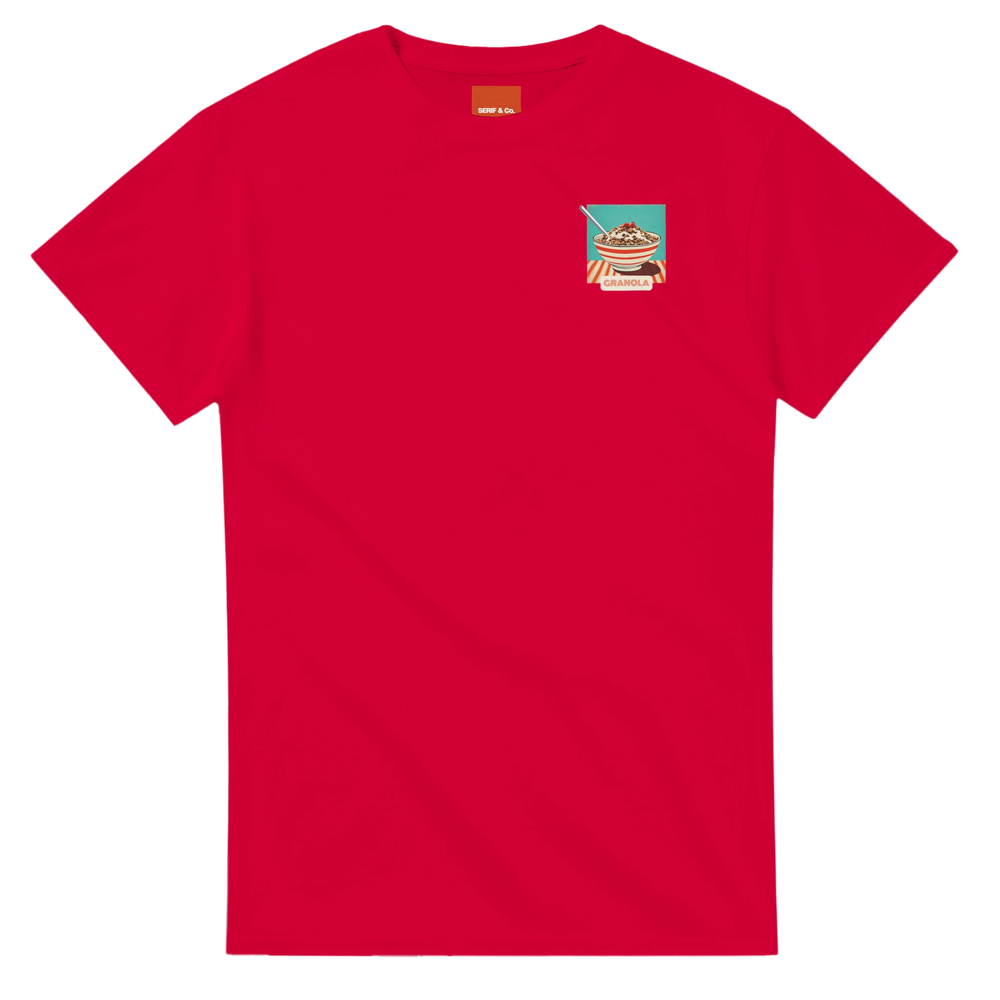 Unisex , retro, vintage,Granola hoodie, sweatshirt and t-shirt in blue, red, green, grey, black, brown, white, and beige – Serif & Co foodie slogan clothing