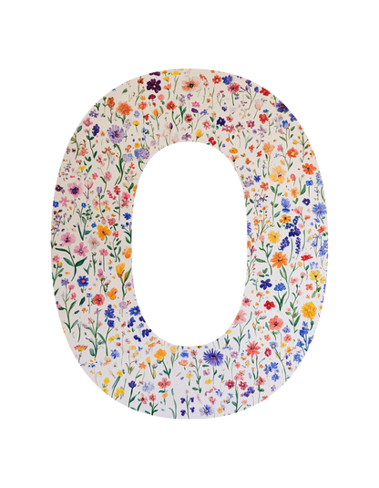 Unisex Wildflower Initials hoodie, personalised, personalise,, sweatshirt and t-shirt in blue, red, green, grey, black, brown, white, and beige – Serif & Co personalised wildflower clothing