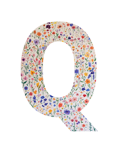 Unisex Wildflower Initials hoodie, personalised, personalise,, sweatshirt and t-shirt in blue, red, green, grey, black, brown, white, and beige – Serif & Co personalised wildflower clothing