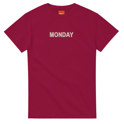 Unisex Wildflower Days of the Week hoodie, sweatshirt and t-shirt, Monday, Tuesday, Wednesday, Thursday, Friday, Saturday, Sundayin blue, red, green, grey, black, brown, white, and beige – Serif & Co wildflower clothing