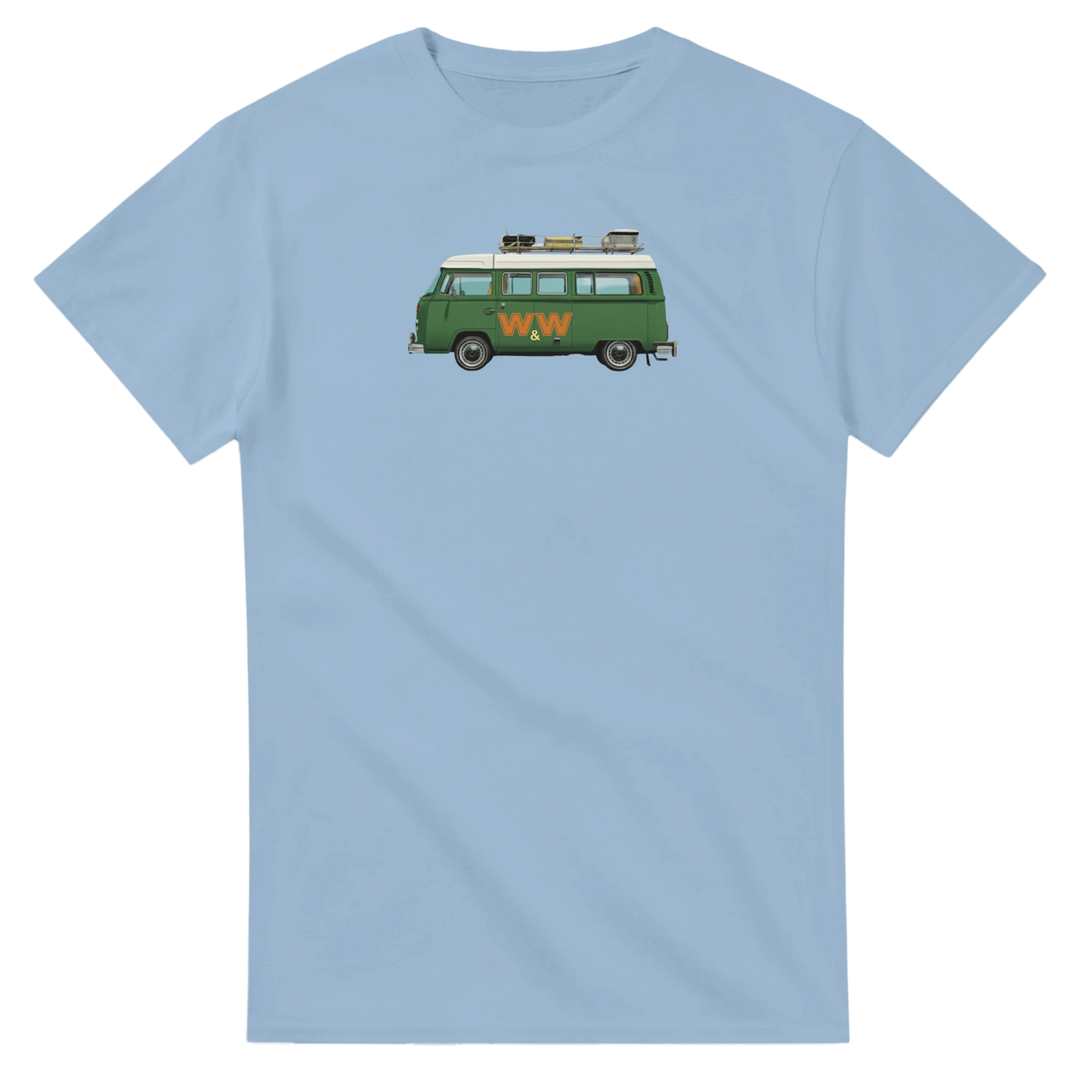 Unisex Couples Vintage Campervan hoodie, sweatshirt and t-shirt in blue, red, green, grey, black, brown, white, and beige – Serif & Co campervan couples clothing