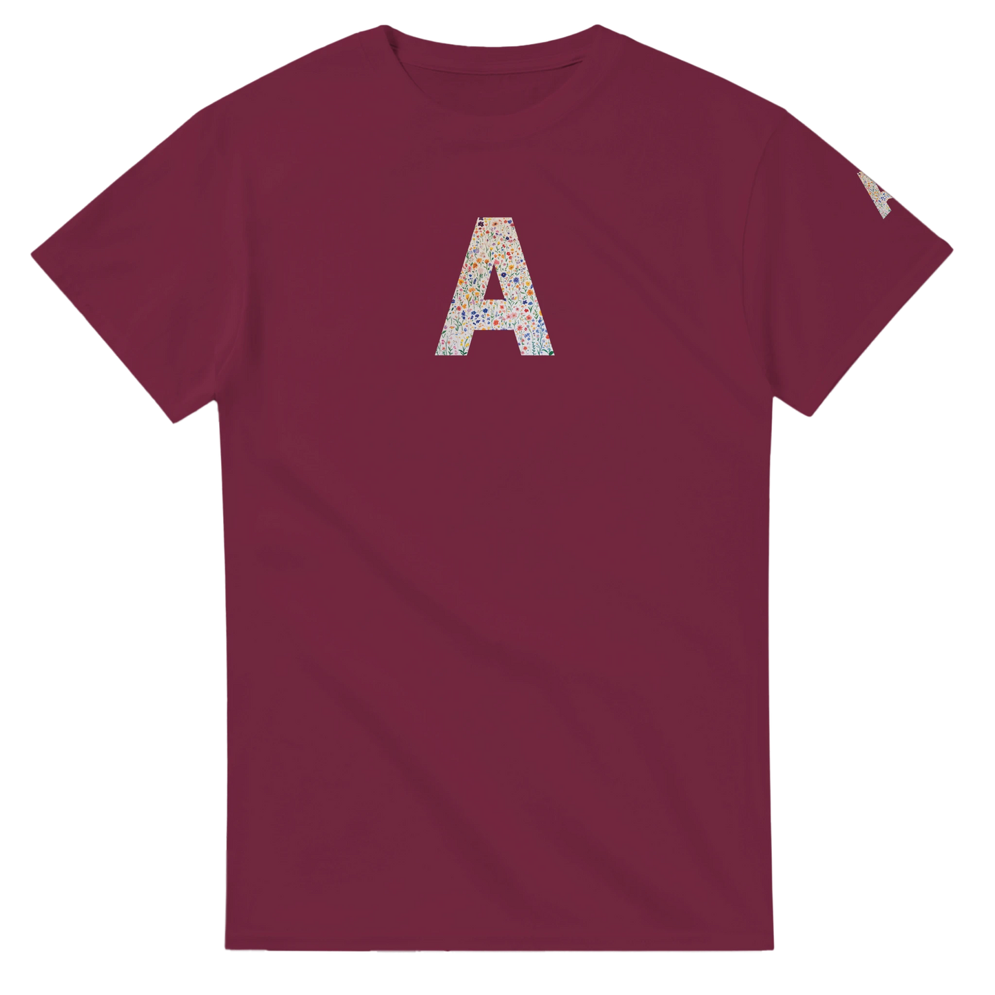 Unisex Wildflower Initials hoodie, personalised, personalise,, sweatshirt and t-shirt in blue, red, green, grey, black, brown, white, and beige – Serif & Co personalised wildflower clothing