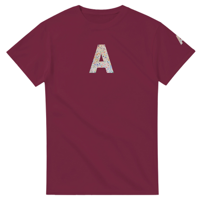 Unisex Wildflower Initials hoodie, personalised, personalise,, sweatshirt and t-shirt in blue, red, green, grey, black, brown, white, and beige – Serif & Co personalised wildflower clothing