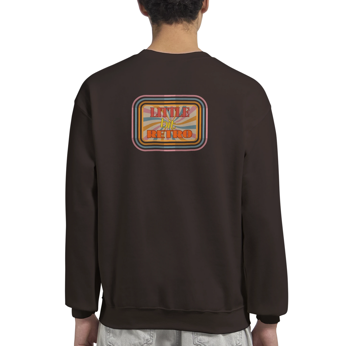 Unisex Little Bit Retro hoodie, sweatshirt and t-shirt in blue, red, green, grey, black, brown, white, and beige – Serif & Co retro clothing