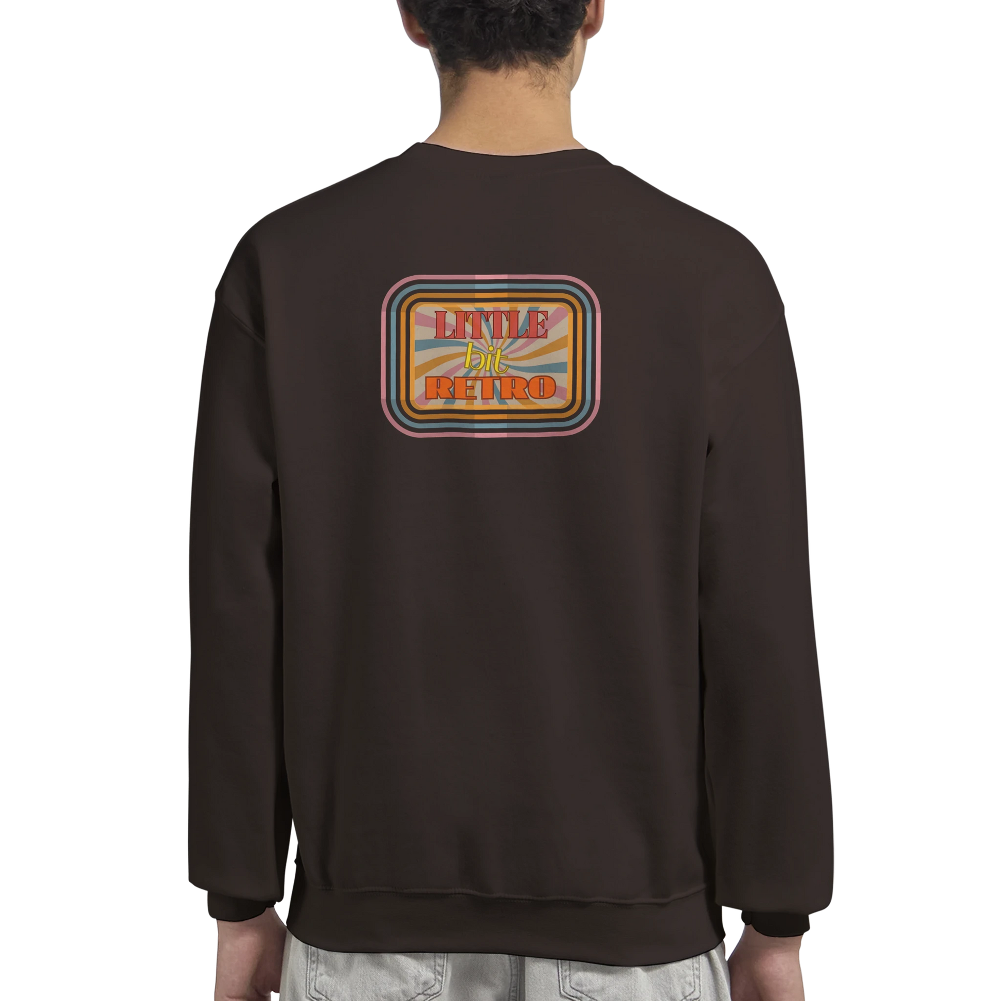 Unisex Little Bit Retro hoodie, sweatshirt and t-shirt in blue, red, green, grey, black, brown, white, and beige – Serif & Co retro clothing