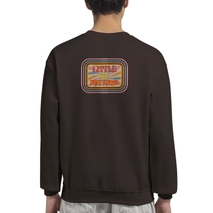 Unisex Little Bit Retro hoodie, sweatshirt and t-shirt in blue, red, green, grey, black, brown, white, and beige – Serif & Co retro clothing