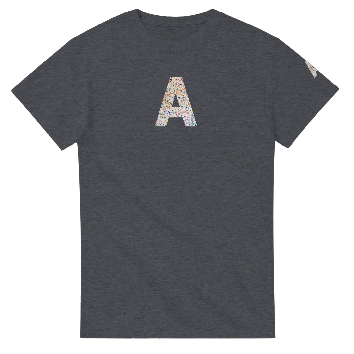 Unisex Wildflower Initials hoodie, personalised, personalise,, sweatshirt and t-shirt in blue, red, green, grey, black, brown, white, and beige – Serif & Co personalised wildflower clothing