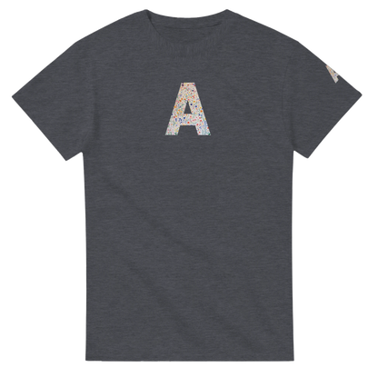 Unisex Wildflower Initials hoodie, personalised, personalise,, sweatshirt and t-shirt in blue, red, green, grey, black, brown, white, and beige – Serif & Co personalised wildflower clothing