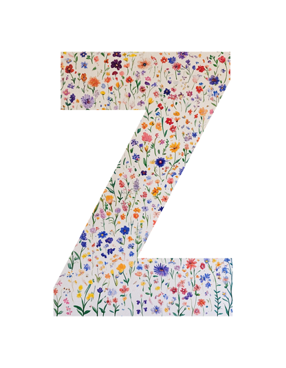 Unisex Wildflower Initials hoodie, personalised, personalise,, sweatshirt and t-shirt in blue, red, green, grey, black, brown, white, and beige – Serif & Co personalised wildflower clothing