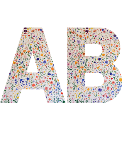 Personalised Wildflower Initials Sweatshirt