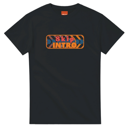 Unisex Skip Intro hoodie, sweatshirt and t-shirt in blue, red, green, grey, black, brown, white, and beige – Serif & Co slogan clothing