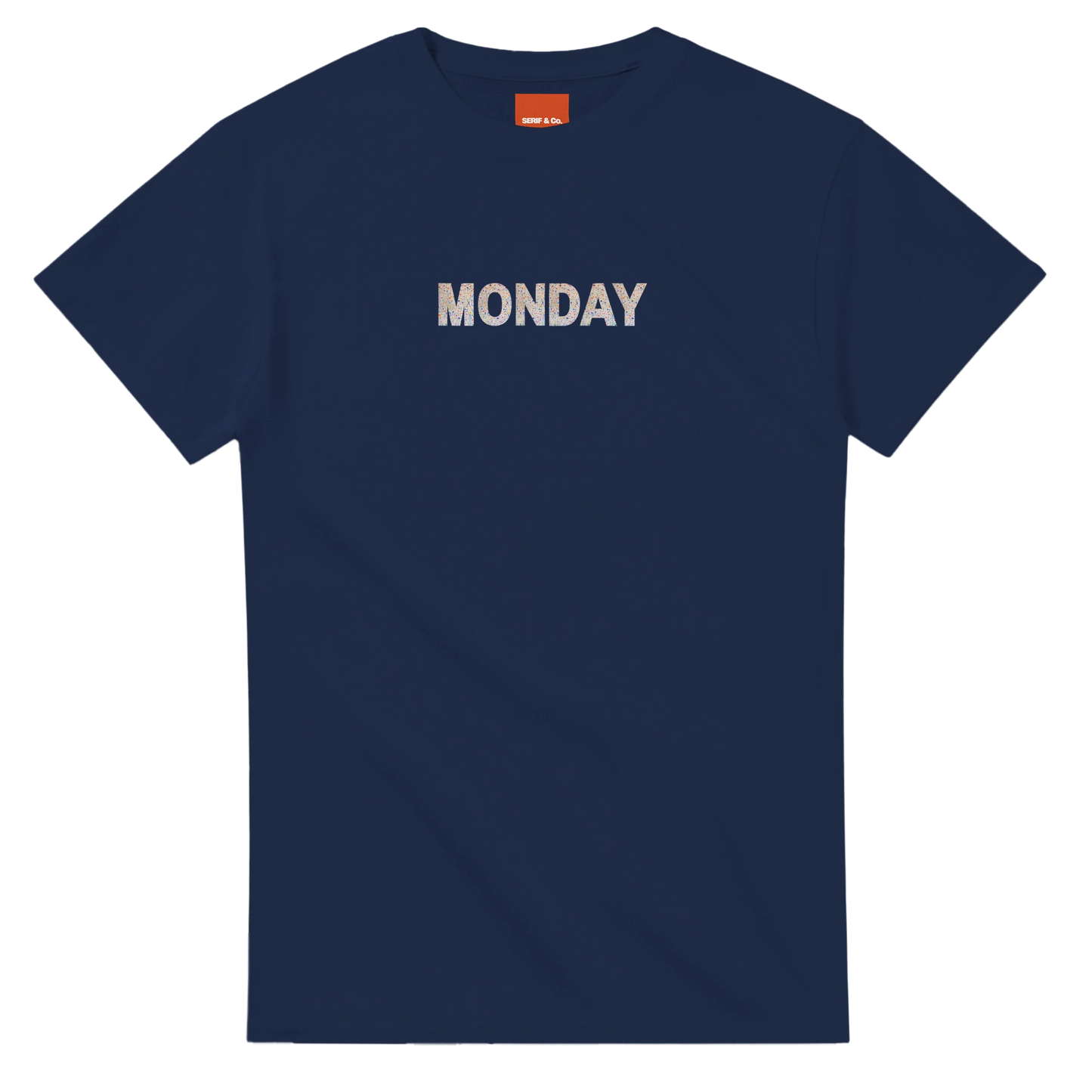 Unisex Wildflower Days of the Week hoodie, sweatshirt and t-shirt, Monday, Tuesday, Wednesday, Thursday, Friday, Saturday, Sundayin blue, red, green, grey, black, brown, white, and beige – Serif & Co wildflower clothing