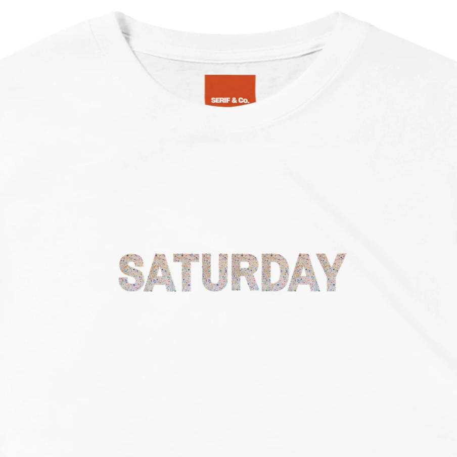 Unisex Wildflower Days of the Week hoodie, sweatshirt and t-shirt, Monday, Tuesday, Wednesday, Thursday, Friday, Saturday, Sundayin blue, red, green, grey, black, brown, white, and beige – Serif & Co wildflower clothing