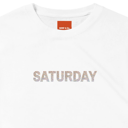 Unisex Wildflower Days of the Week hoodie, sweatshirt and t-shirt, Monday, Tuesday, Wednesday, Thursday, Friday, Saturday, Sundayin blue, red, green, grey, black, brown, white, and beige – Serif & Co wildflower clothing