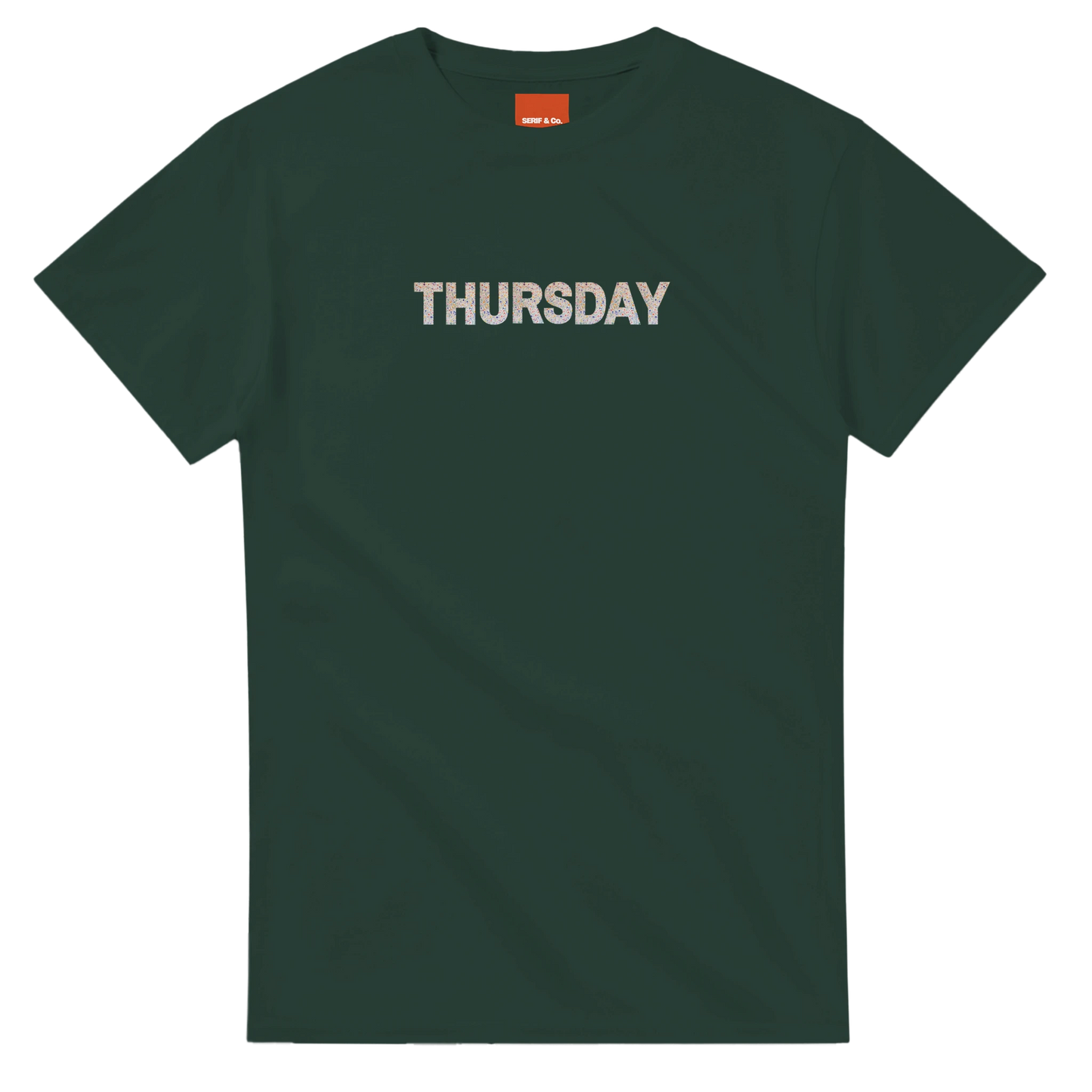 Unisex Wildflower Days of the Week hoodie, sweatshirt and t-shirt, Monday, Tuesday, Wednesday, Thursday, Friday, Saturday, Sundayin blue, red, green, grey, black, brown, white, and beige – Serif & Co wildflower clothing