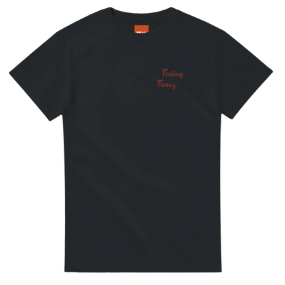 Unisex Fancy Lady, feeling fancy ogo, hoodie, sweatshirt and t-shirt in blue, red, green, grey, black, brown, white, and beige – Serif & Co slogan clothing