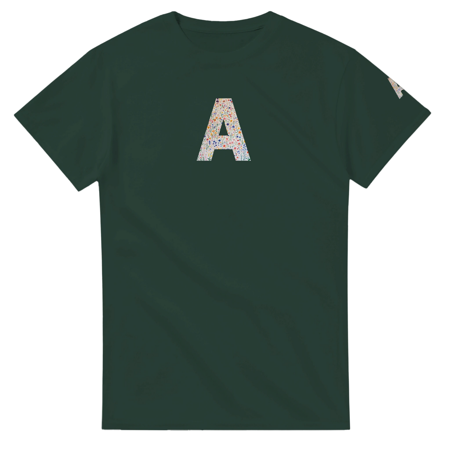 Unisex Wildflower Initials hoodie, personalised, personalise,, sweatshirt and t-shirt in blue, red, green, grey, black, brown, white, and beige – Serif & Co personalised wildflower clothing