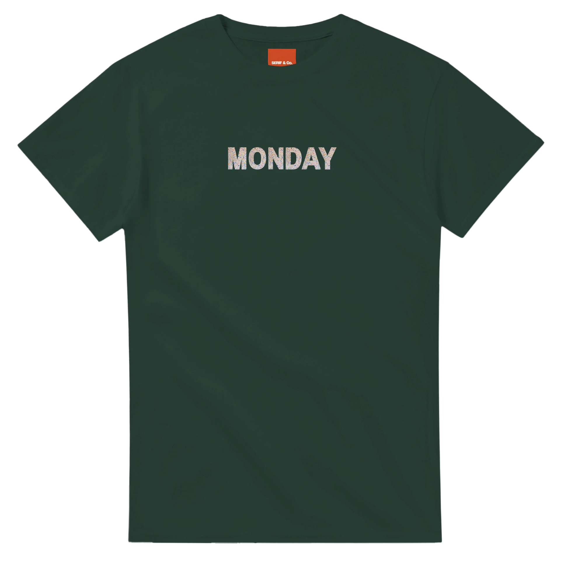 Unisex Wildflower Days of the Week hoodie, sweatshirt and t-shirt, Monday, Tuesday, Wednesday, Thursday, Friday, Saturday, Sundayin blue, red, green, grey, black, brown, white, and beige – Serif & Co wildflower clothing