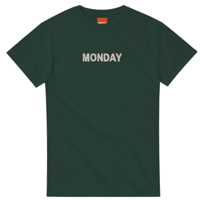 Unisex Wildflower Days of the Week hoodie, sweatshirt and t-shirt, Monday, Tuesday, Wednesday, Thursday, Friday, Saturday, Sundayin blue, red, green, grey, black, brown, white, and beige – Serif & Co wildflower clothing