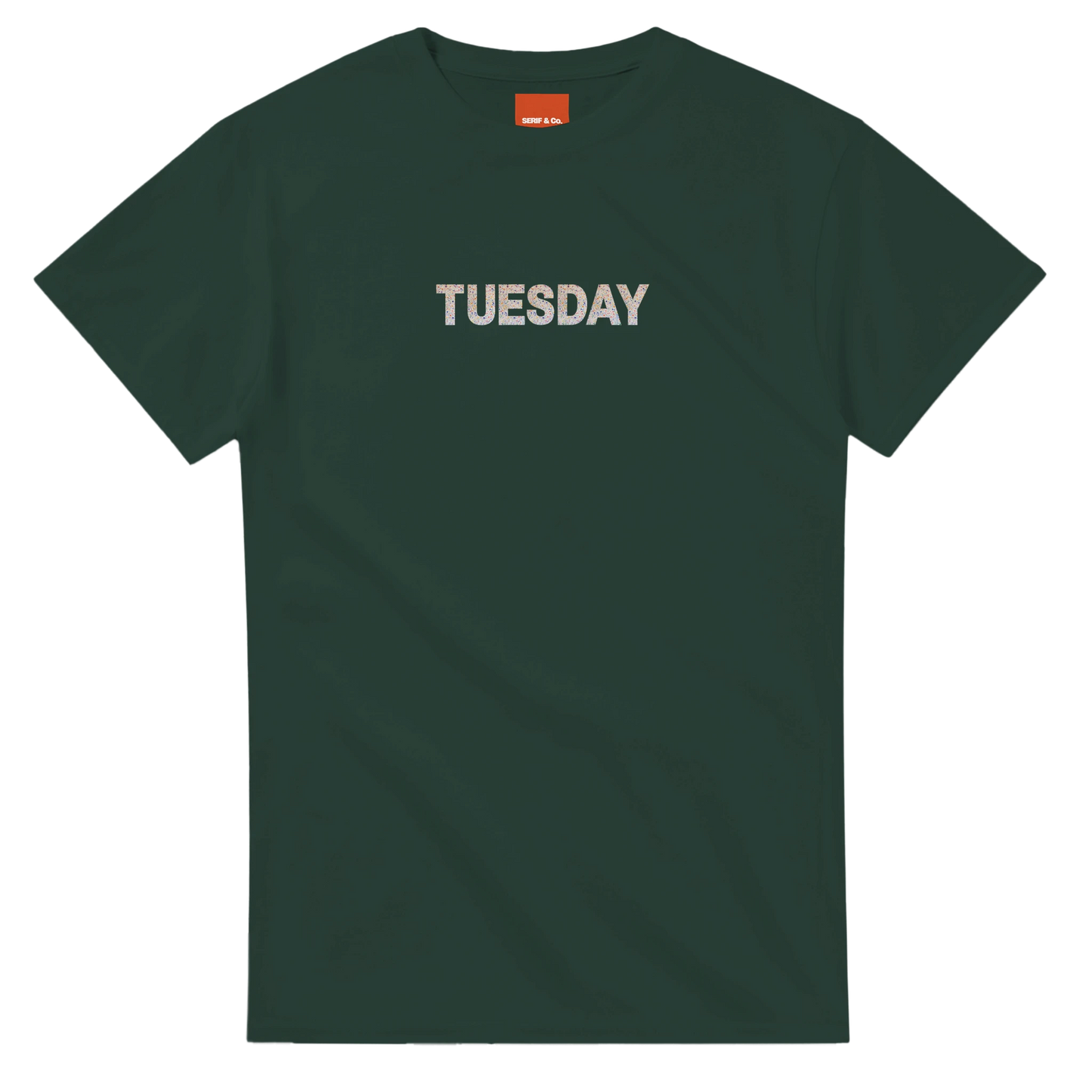 Unisex Wildflower Days of the Week hoodie, sweatshirt and t-shirt, Monday, Tuesday, Wednesday, Thursday, Friday, Saturday, Sundayin blue, red, green, grey, black, brown, white, and beige – Serif & Co wildflower clothing