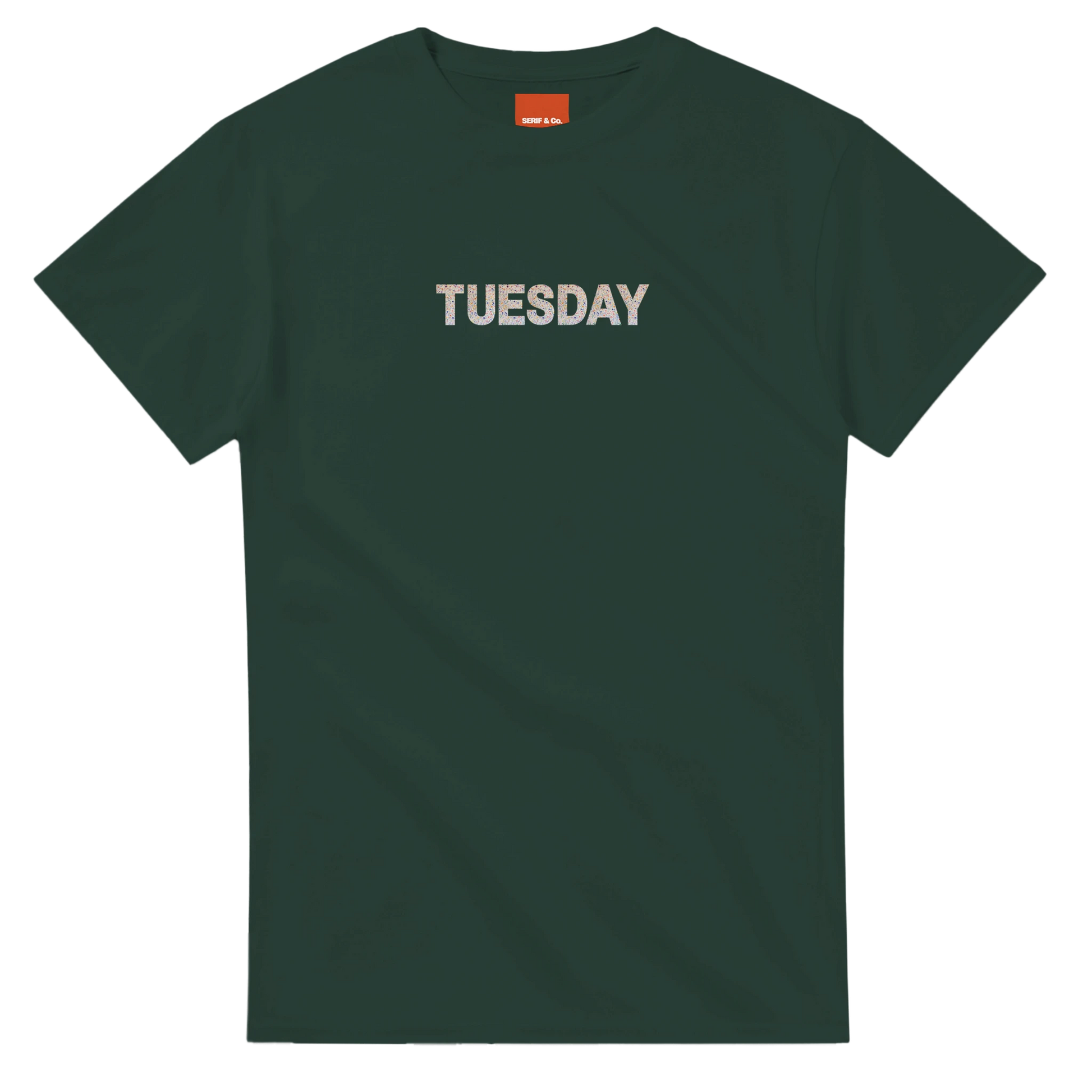 Unisex Wildflower Days of the Week hoodie, sweatshirt and t-shirt, Monday, Tuesday, Wednesday, Thursday, Friday, Saturday, Sundayin blue, red, green, grey, black, brown, white, and beige – Serif & Co wildflower clothing