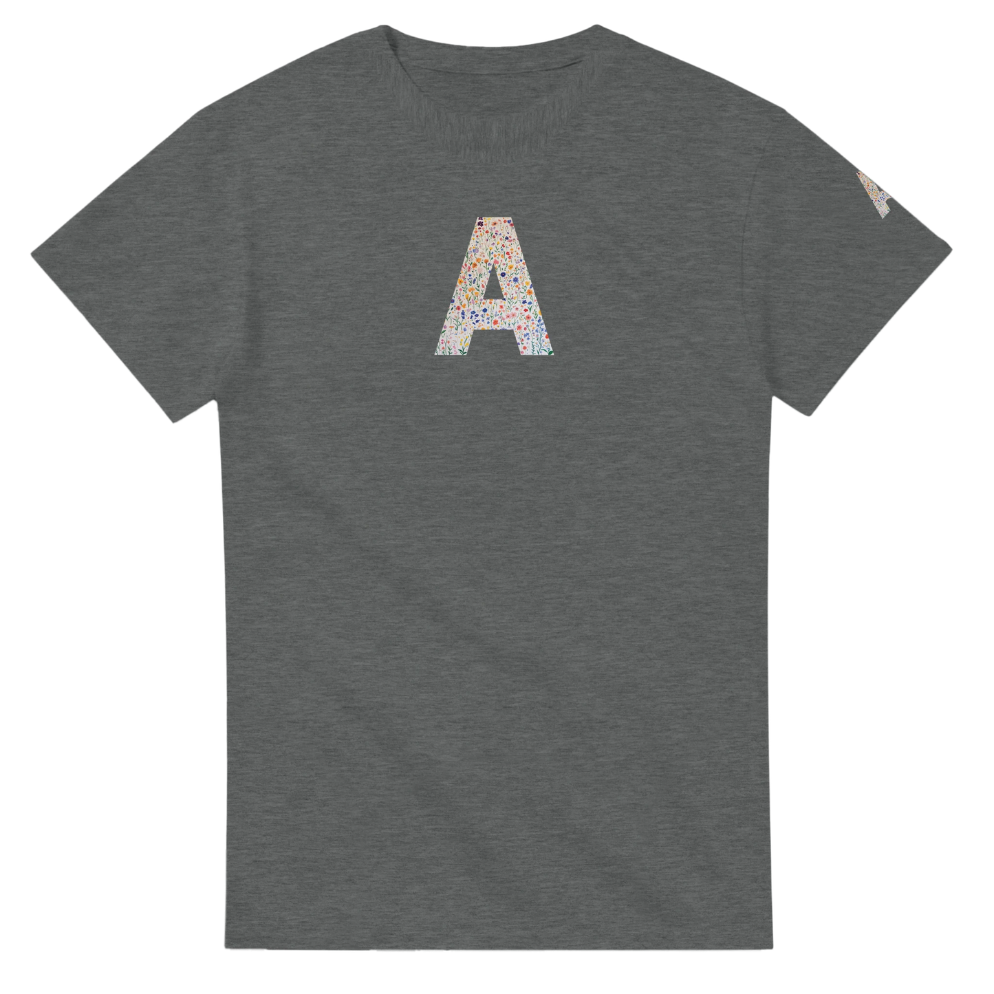 Unisex Wildflower Initials hoodie, personalised, personalise,, sweatshirt and t-shirt in blue, red, green, grey, black, brown, white, and beige – Serif & Co personalised wildflower clothing