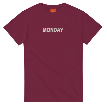 Unisex Wildflower Days of the Week hoodie, sweatshirt and t-shirt, Monday, Tuesday, Wednesday, Thursday, Friday, Saturday, Sundayin blue, red, green, grey, black, brown, white, and beige – Serif & Co wildflower clothing