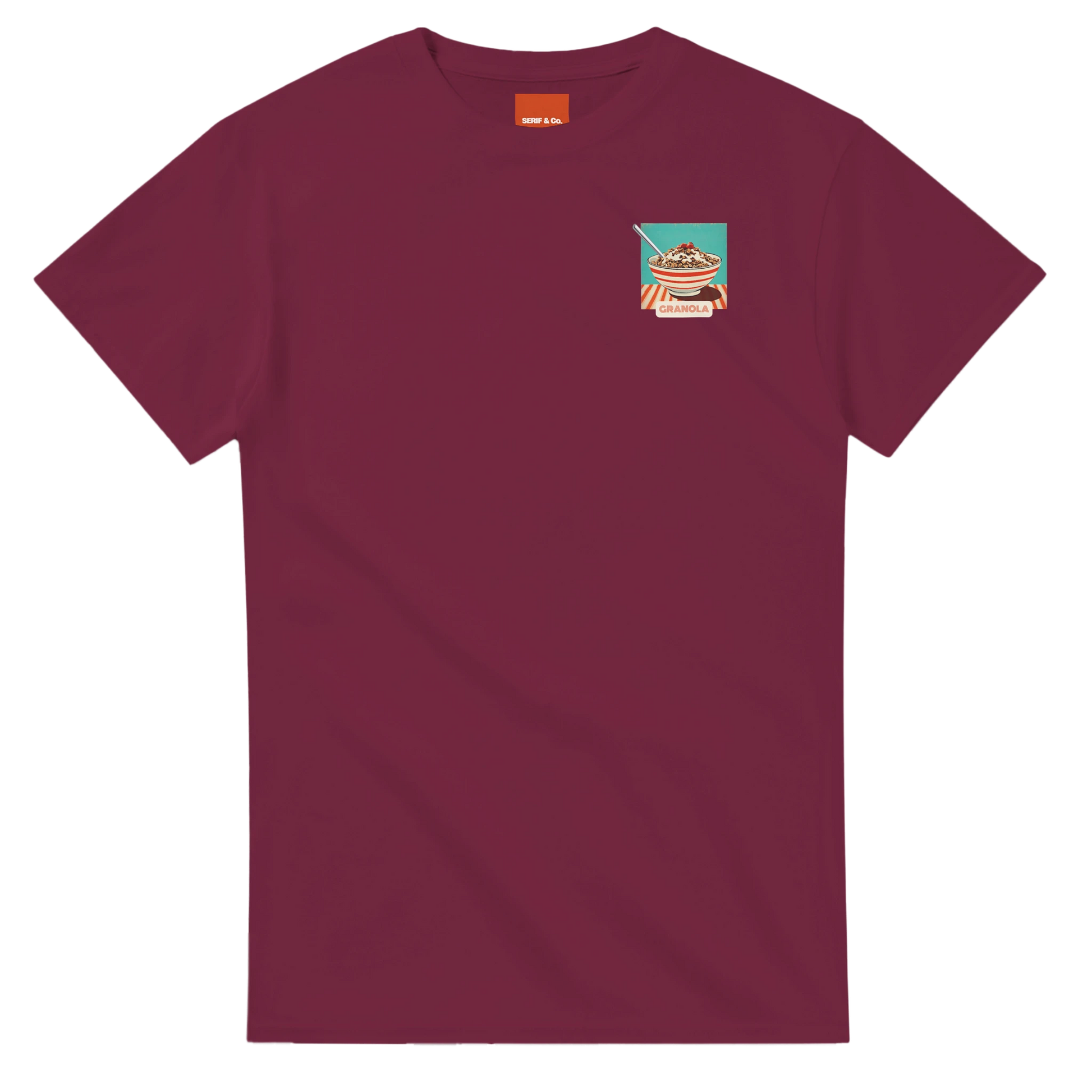 Unisex , retro, vintage,Granola hoodie, sweatshirt and t-shirt in blue, red, green, grey, black, brown, white, and beige – Serif & Co foodie slogan clothing