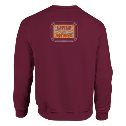 Unisex Little Bit Retro hoodie, sweatshirt and t-shirt in blue, red, green, grey, black, brown, white, and beige – Serif & Co retro clothing