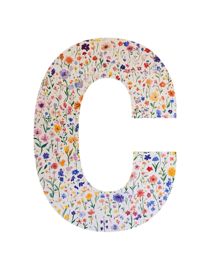 Unisex Wildflower Initials hoodie, personalised, personalise,, sweatshirt and t-shirt in blue, red, green, grey, black, brown, white, and beige – Serif & Co personalised wildflower clothing