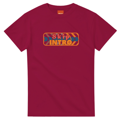 Unisex Skip Intro hoodie, sweatshirt and t-shirt in blue, red, green, grey, black, brown, white, and beige – Serif & Co slogan clothing