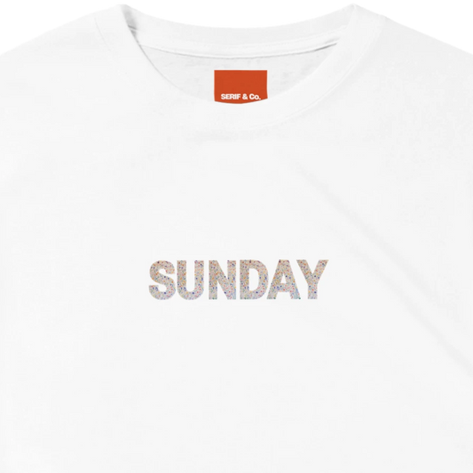 Unisex Wildflower Days of the Week hoodie, sweatshirt and t-shirt, Monday, Tuesday, Wednesday, Thursday, Friday, Saturday, Sundayin blue, red, green, grey, black, brown, white, and beige – Serif & Co wildflower clothing