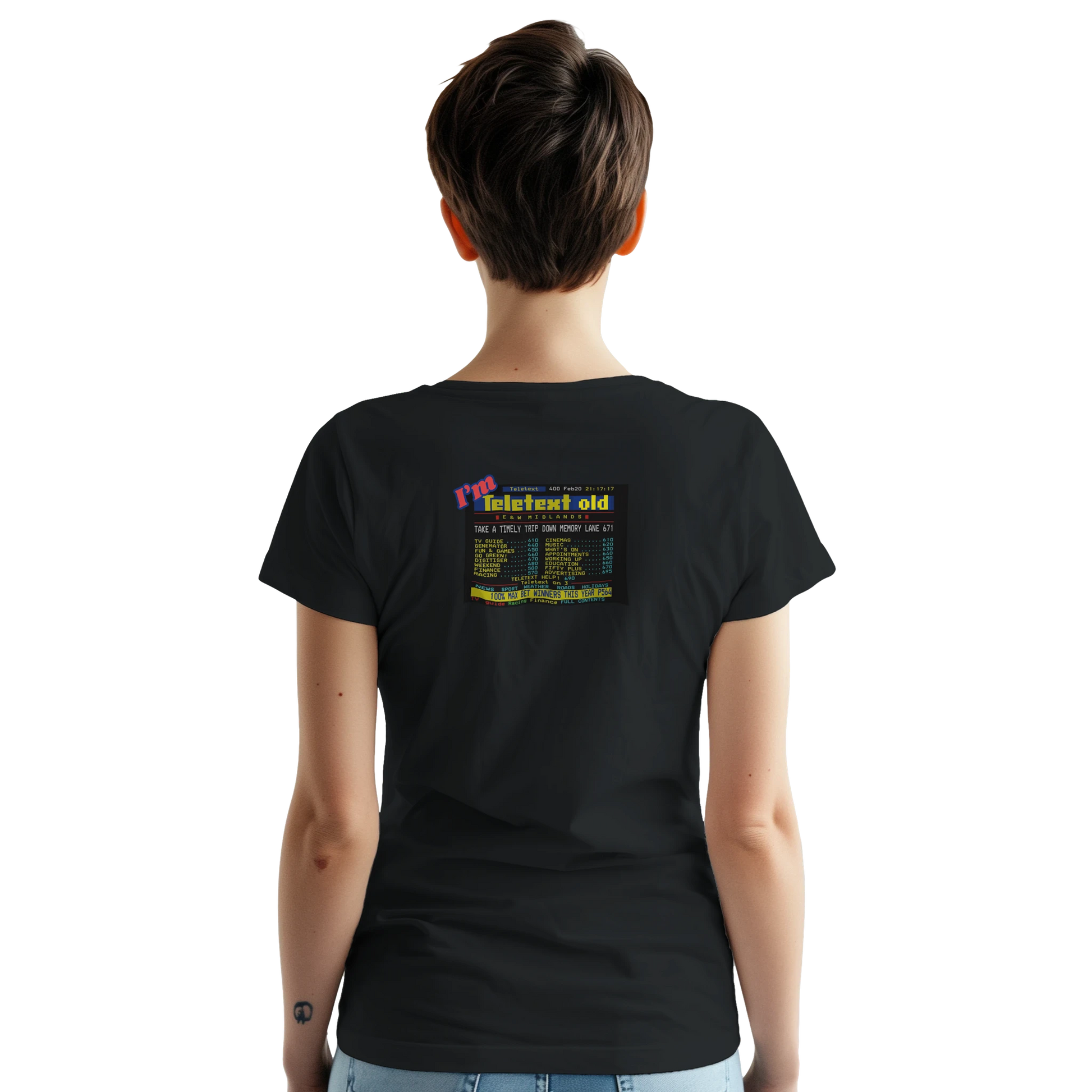 Unisex I;m Teletext Old hoodie, sweatshirt and t-shirt in blue, red, green, grey, black, brown, white, and beige – Serif & Co retro nostalgia clothing