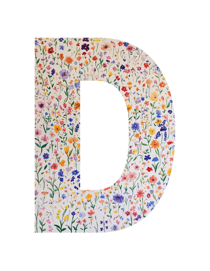 Unisex Wildflower Initials hoodie, personalised, personalise,, sweatshirt and t-shirt in blue, red, green, grey, black, brown, white, and beige – Serif & Co personalised wildflower clothing